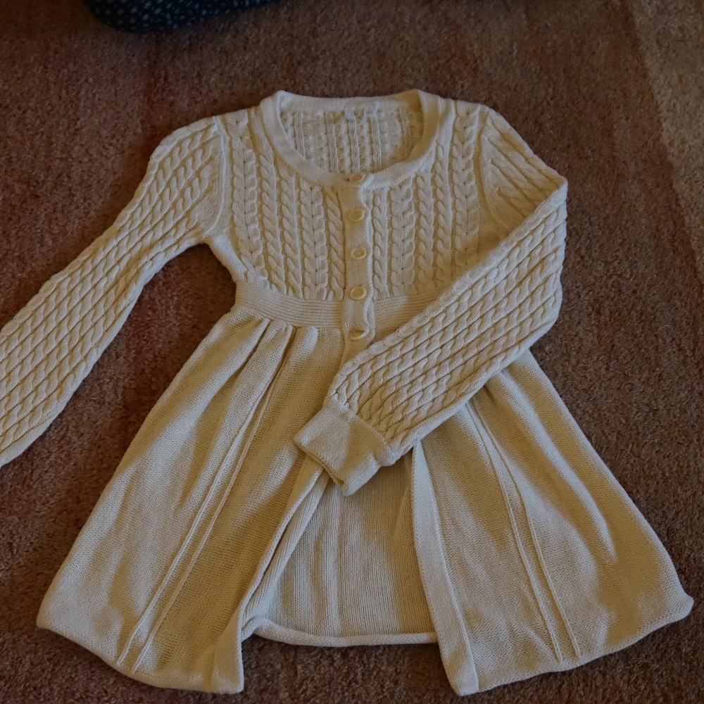 Creme Knitted Outerwear